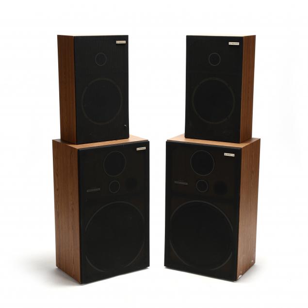 two-pair-vintage-pioneer-speakers