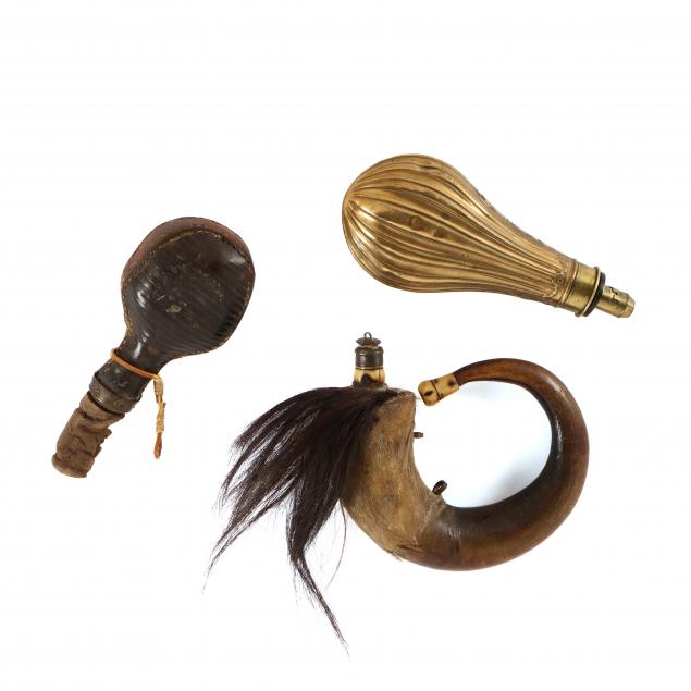 Three Antique Black Powder Shooting Accessories (Lot 217 - The May Estate  AuctionMay 2, 2020, 9:00am)