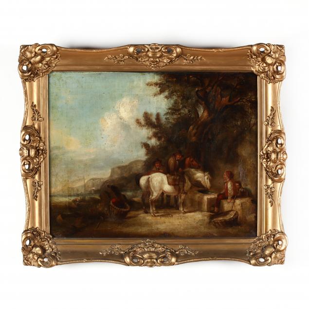 antique-oil-painting-in-the-style-of-george-morland-british-1763-1804