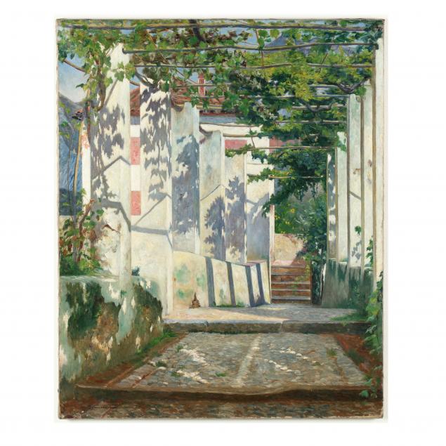 carlo-brancaccio-italian-1861-1920-view-of-trellis-covered-walkway