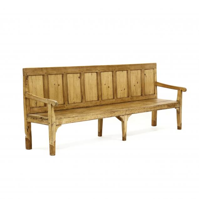 antique-french-pine-nine-foot-long-bench
