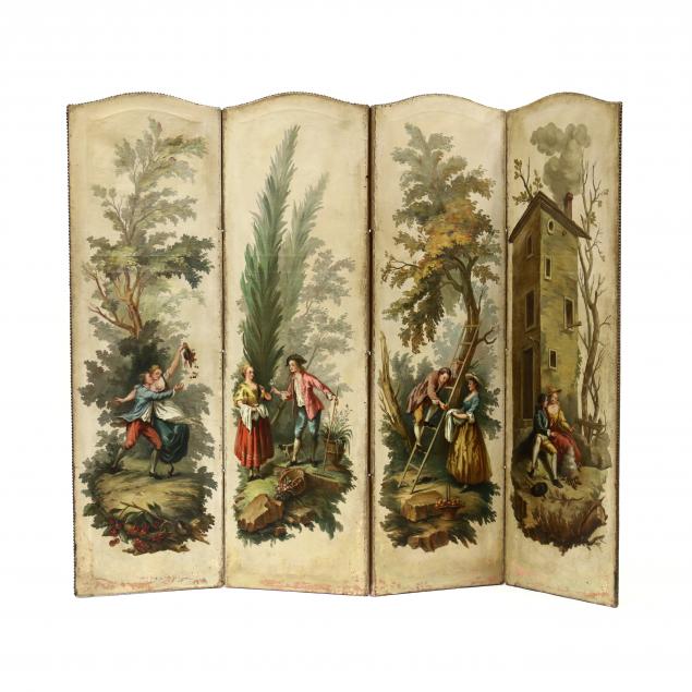 vintage-french-painted-four-panel-floor-screen