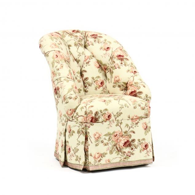 upholstered-barrel-back-armchair