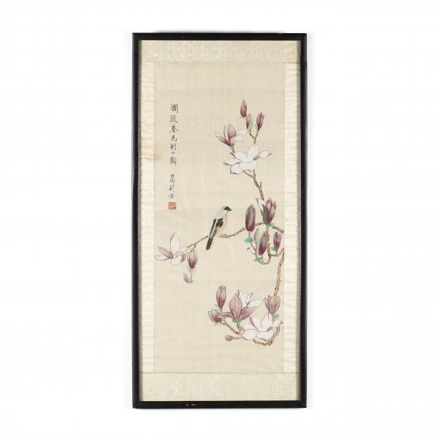 a-chinese-bird-and-flower-painting-on-silk