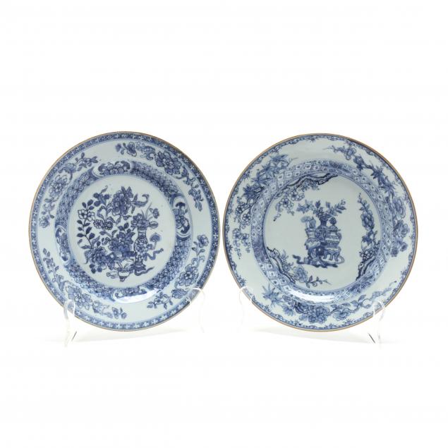 a-matched-pair-of-chinese-export-blue-and-white-plates