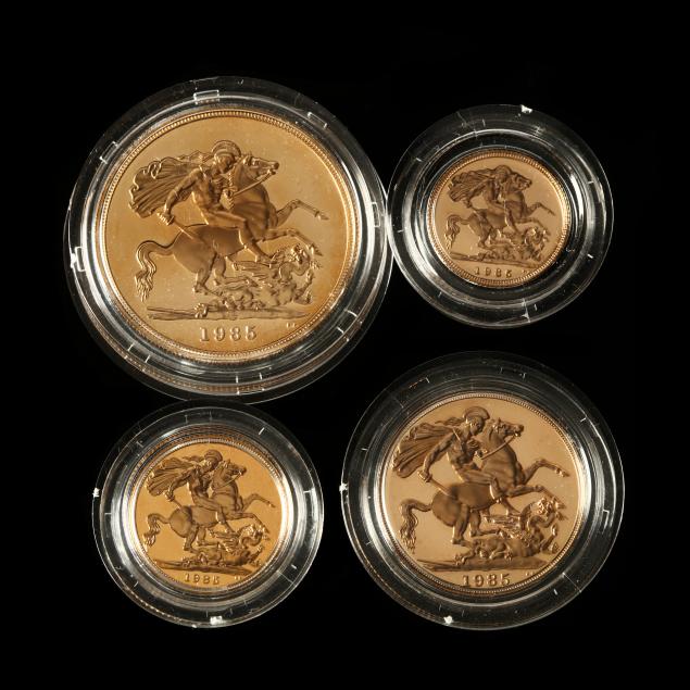 united-kingdom-1985-four-coin-gold-proof-collection