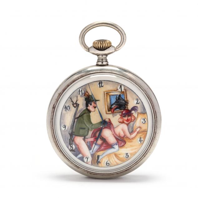 vintage-open-face-erotic-automaton-pocket-watch