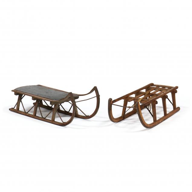 two-antique-sleds