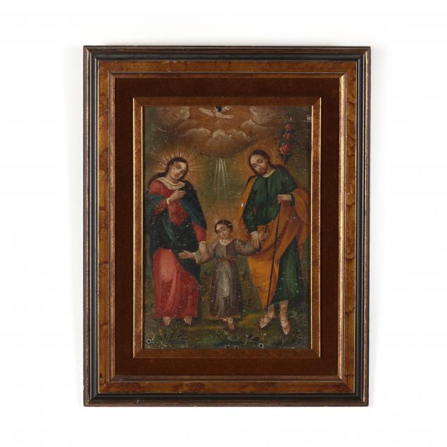 an-antique-mexican-retablo-of-the-holy-family-i-la-sagrada-familia-i