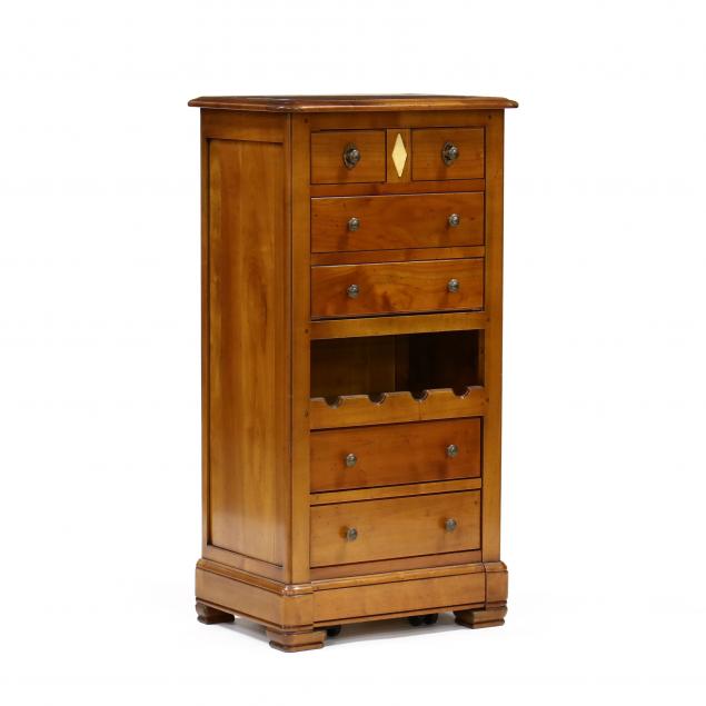 french-cherry-wine-cabinet