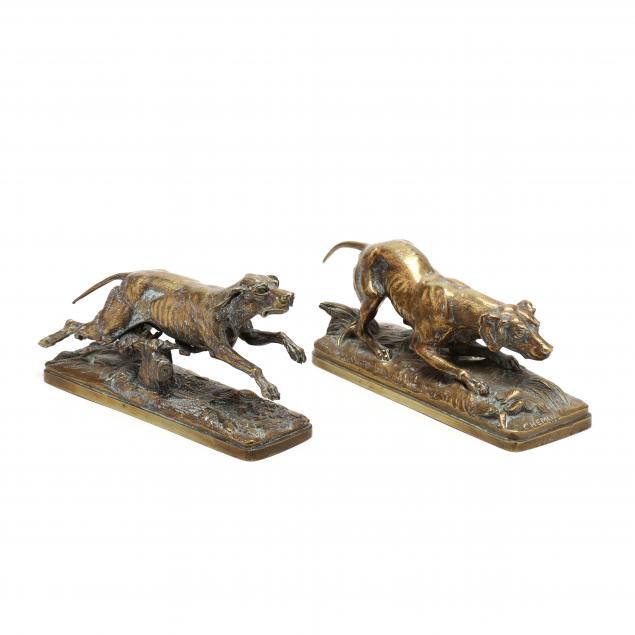 pair-of-brass-figures-of-hunting-dogs