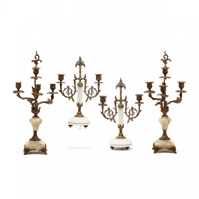 two-pairs-of-vintage-french-stone-mounted-candelabra