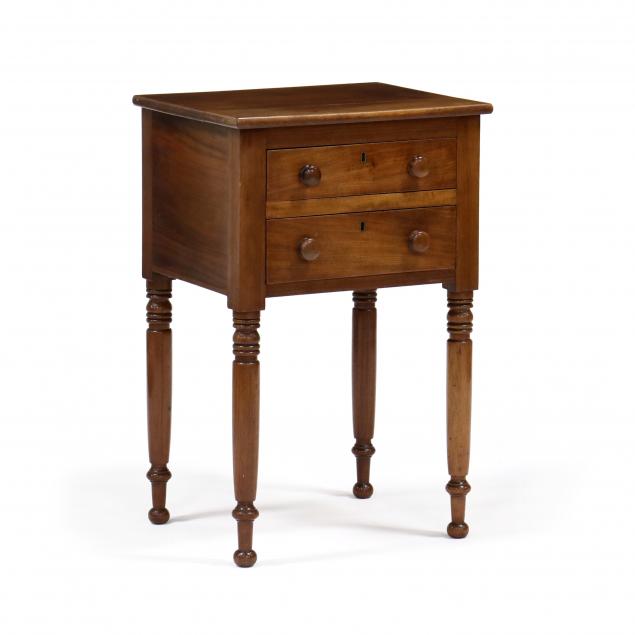virginia-sheraton-mahogany-two-drawer-side-table