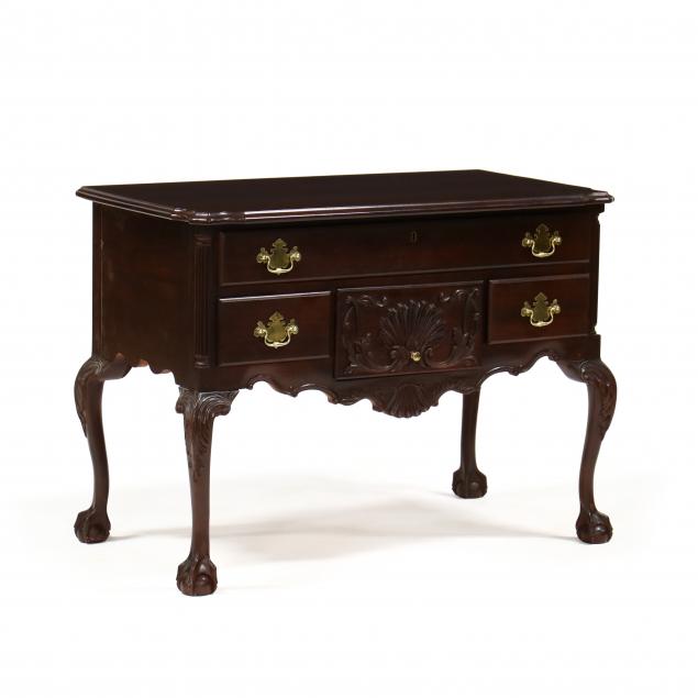 craftique-mahogany-chippendale-style-dressing-table