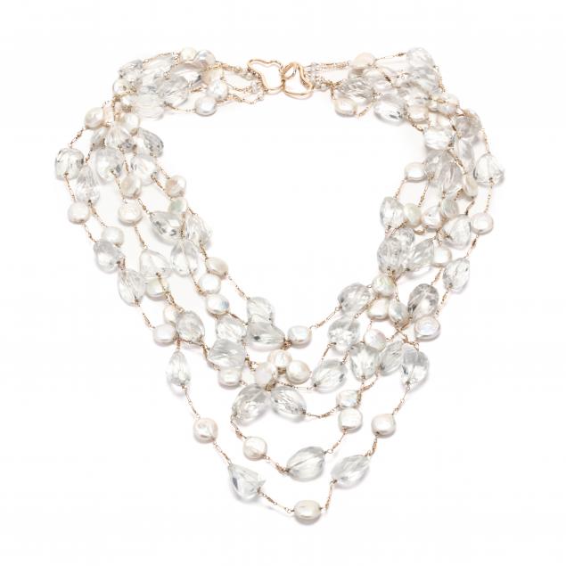 14kt-multi-strand-pearl-and-rock-crystal-necklace