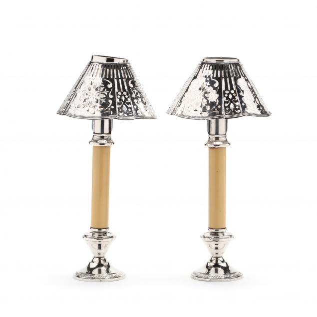 a-pair-of-candlestick-lamps-with-silverplate-shades