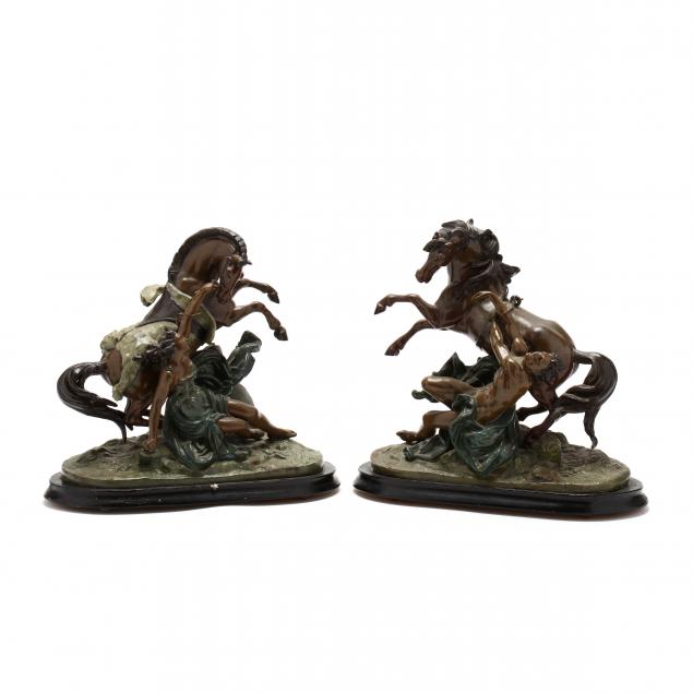 pair-of-painted-spelter-marly-horse-sculptures