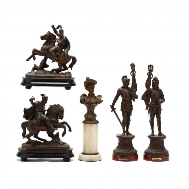 five-spelter-sculptures