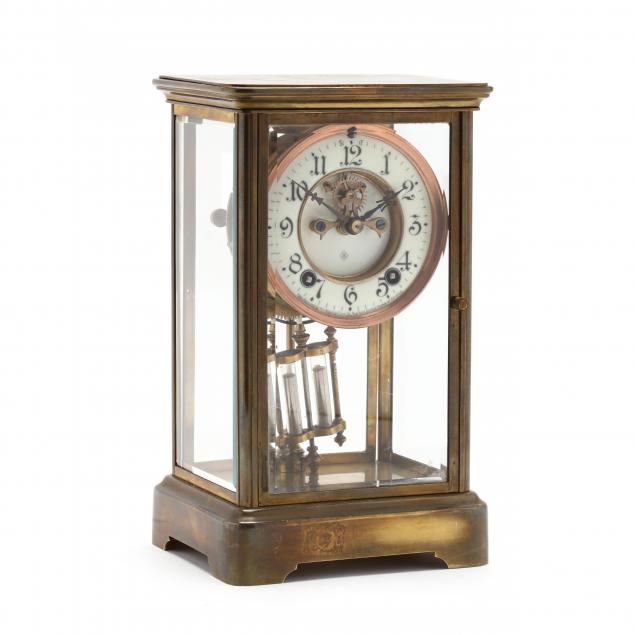 ansonia-brass-and-crystal-regulator-mantel-clock