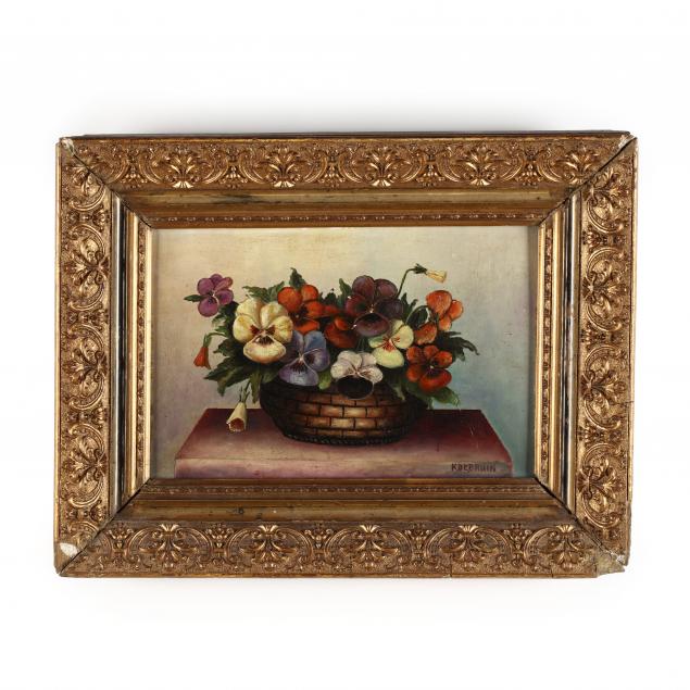 an-antique-still-life-with-pansies-by-k-de-bruin