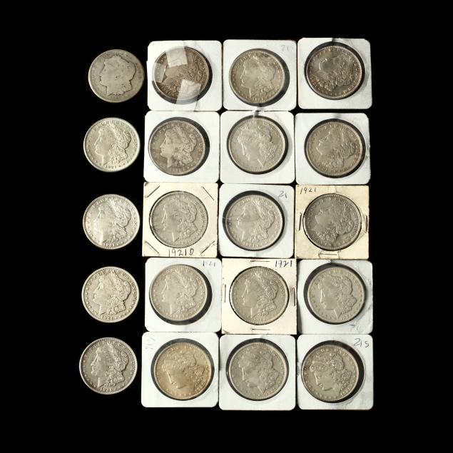 twenty-20-1921-dated-morgan-silver-dollars