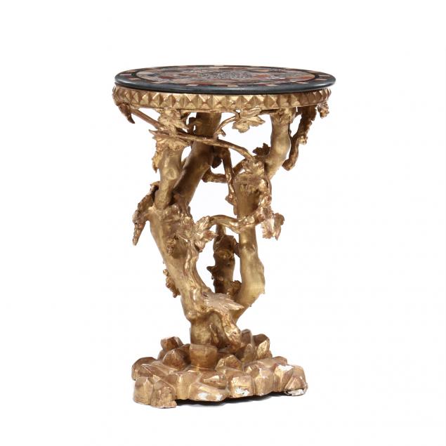 italian-pietra-dura-faux-bois-side-table