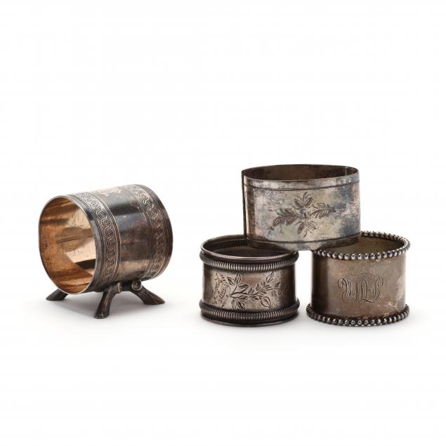 four-antique-sterling-silver-napkin-rings