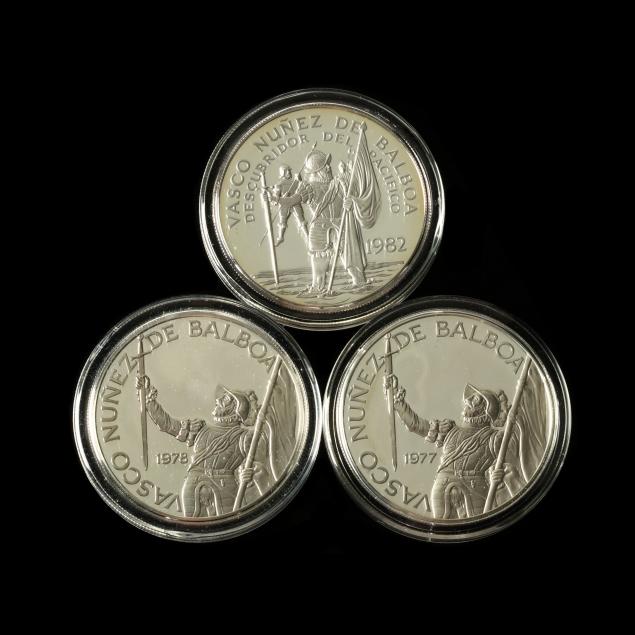 panama-three-proof-silver-20-balboas-for-1977-1978-1982