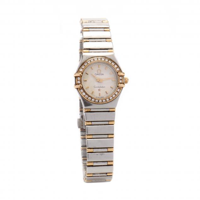lady-s-two-tone-and-diamond-constellation-watch-omega