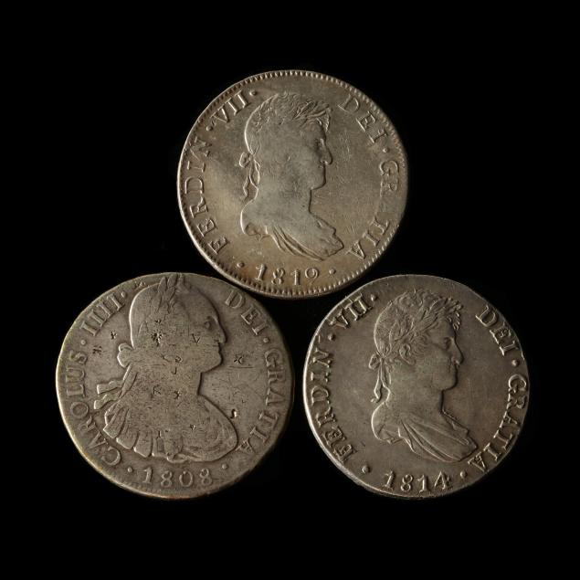 three-early-19th-century-spanish-colonial-silver-8-reales