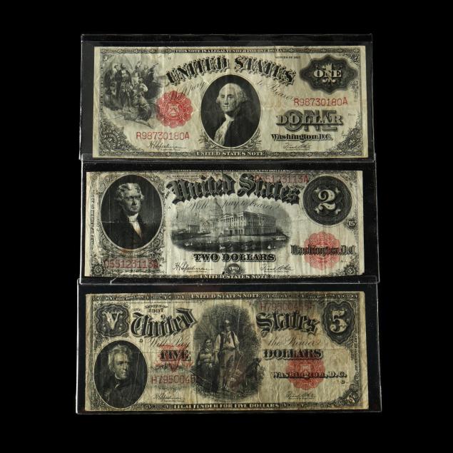 three-large-size-united-states-notes