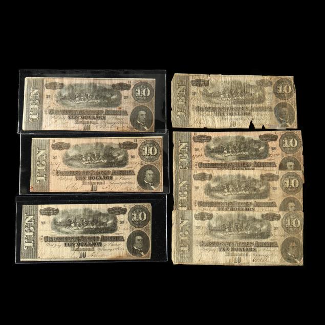 seven-confederate-t-68-10-notes