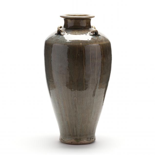 nc-pottery-mark-hewitt-tall-handled-floor-vase