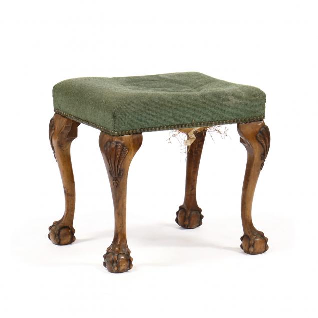 chippendale-style-carved-mahogany-stool