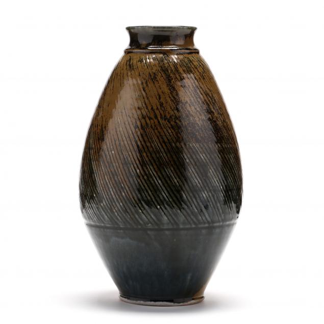 nc-pottery-ben-owen-iii-swirl-vase