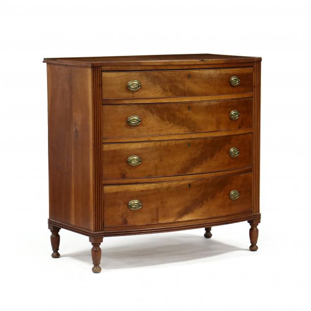 southern-late-federal-cherry-bowfront-chest-of-drawers