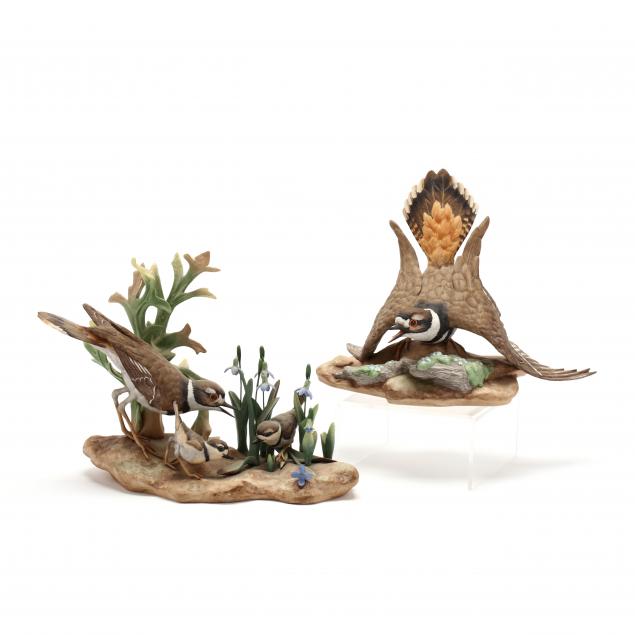 boehm-two-porcelain-killdeer-sculptures