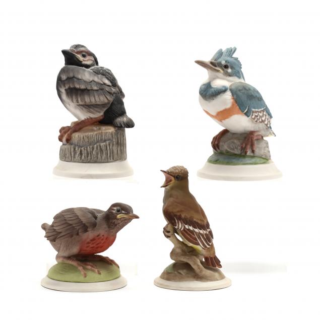 boehm-four-fledgling-porcelain-figures