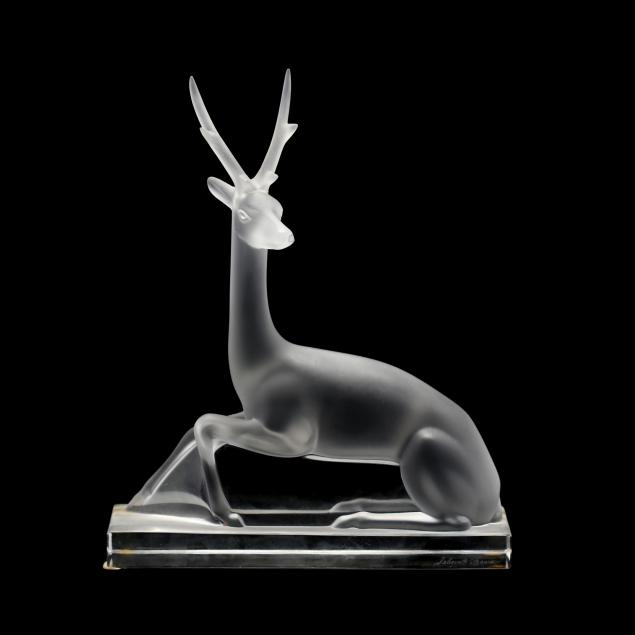 Lalique, Cerf Crystal Stag Sculpture (Lot 206 - 21st Annual Memorial Day  Auction, featuring Musical InstrumentsMay 25, 2020, 9:00am)
