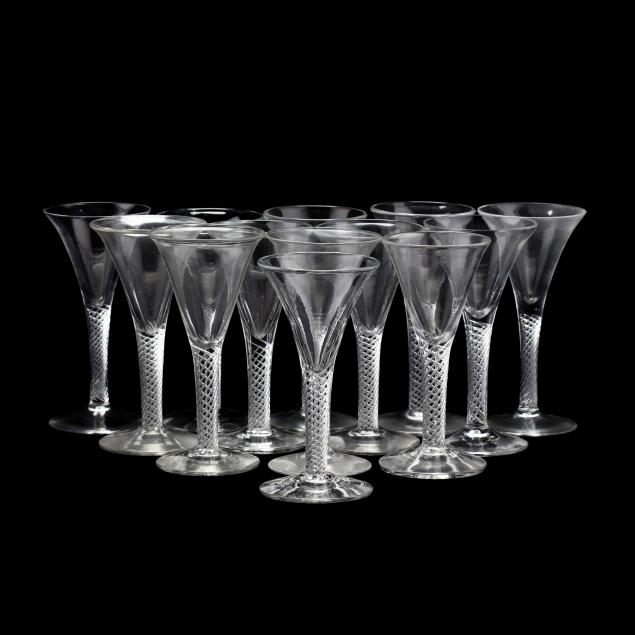 blenko-set-of-13-williamsburg-airtwist-white-wine-stems