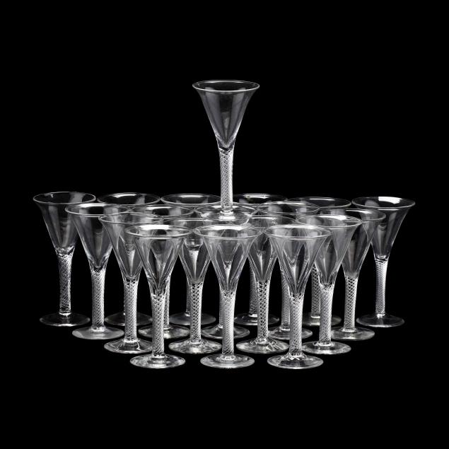 blenko-set-of-19-williamsburg-airtwist-red-wine-glasses