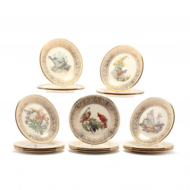 lenox-set-of-18-limited-edition-boehm-plates