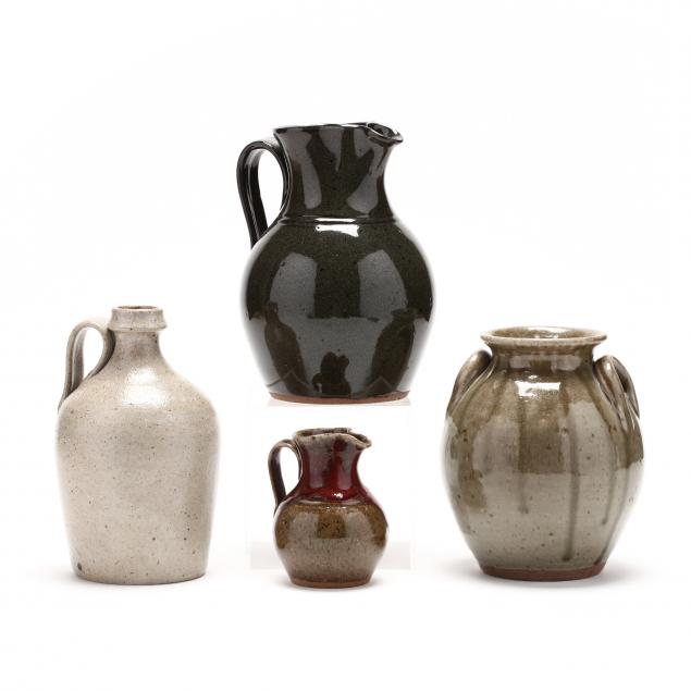 nc-pottery-jugtown-four-pots