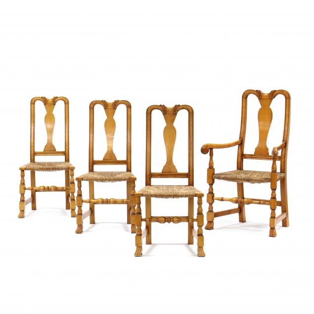 set-of-four-william-and-mary-style-maple-chairs