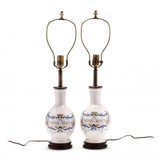 knob-creek-pair-of-faience-pottery-table-lamps