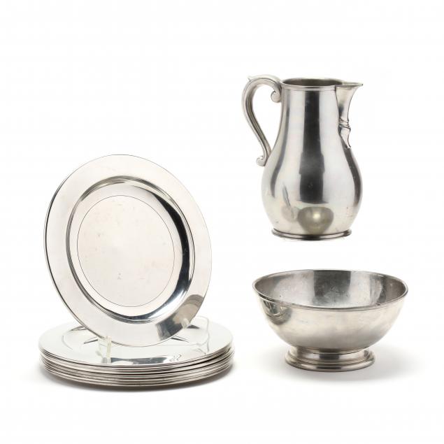 stieff-ten-pieces-of-pewter-for-williamsburg-restoration