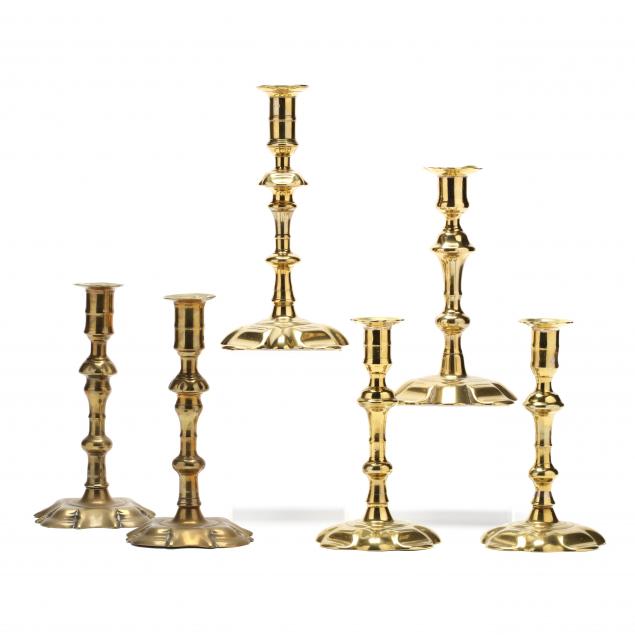 six-18th-century-brass-candlesticks