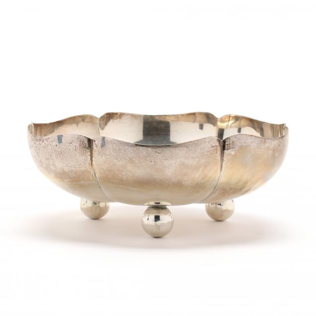 a-mid-century-sterling-silver-floriform-bowl
