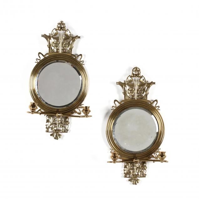 pair-of-aesthetic-period-mirrored-brass-sconces