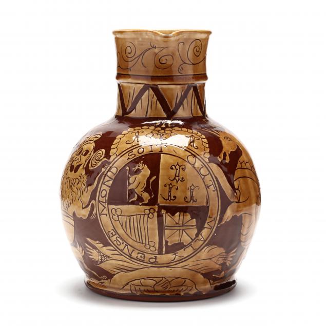 va-pottery-michelle-erickson-decorated-large-pitcher